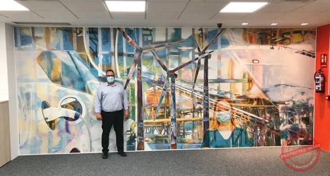 Following her visit to the company’s new Spanish offices, Bender’s Head of Division Marketing & Communication, Annemarie, commented in the company’s internal blog: “Just wanted to share this great picture from my trip to Bender Iberia last week. I am still impressed from the “Bender Wall” shown on the picture. Thank you to the Spanish team and the artist, Artusnow.” Following her visit to the company’s new Spanish offices, Bender’s Head of Division Marketing & Communication, Annemarie, commented in the company’s internal blog: “Just wanted to share this great picture from my trip to Bender Iberia last week. I am still impressed from the “Bender Wall” shown on the picture. Thank you to the Spanish team and the artist, Artusnow.”